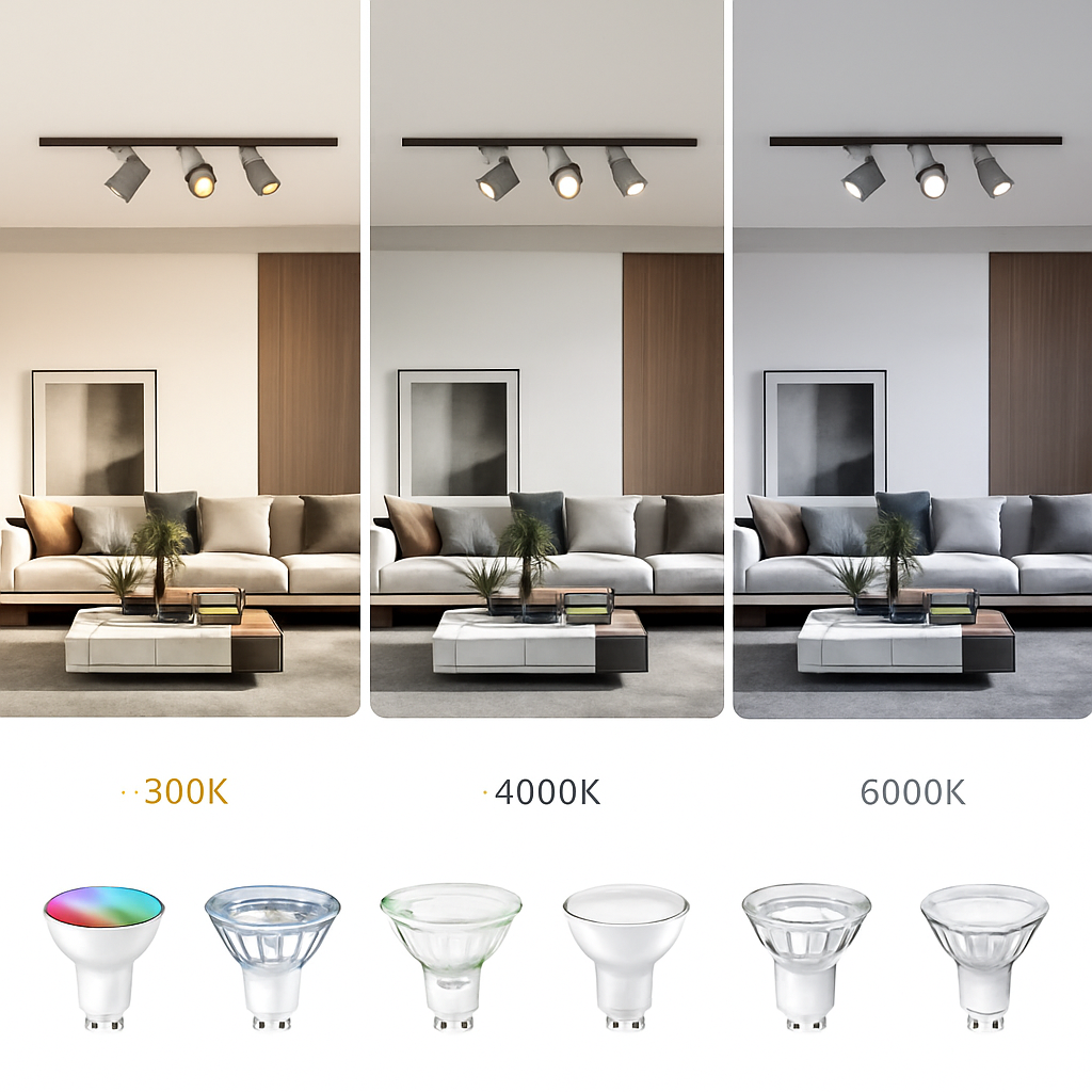 Luminaire — Ensemble complet de rails d'éclairage à LED remplaçable pour intérieur