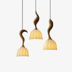 Colire Créativité Tordu Bois Suspension Lumière - Neutralighting
