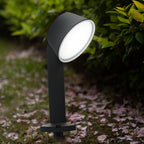 Ray Spot Extérieur Cylindre Moderne, Métal/Acrylique, Noir, Jardin - Neutralighting