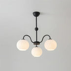 Lustra Chandelier Moderne à 8 Lumières en Verre Ridé Vert - Neutralighting