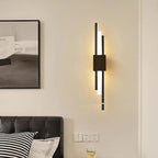 Dune Applique Murale d'Intérieur Linéaire Nordique Noir/Or. Chambre - Neutralighting