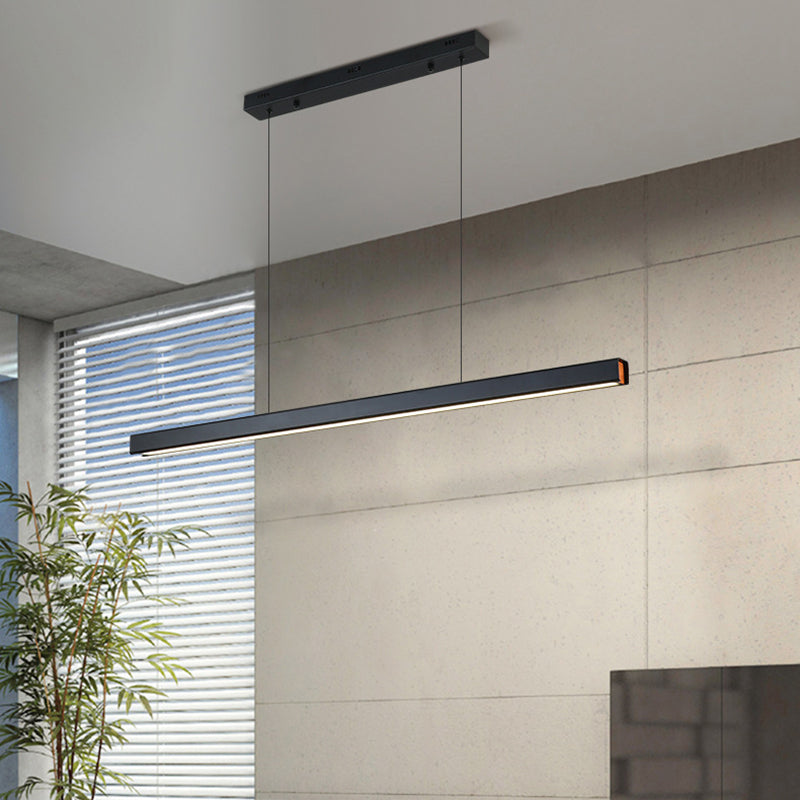 Ray Suspension Linéaire Moderne, Métal, Noir/Blanc, Salon - Neutralighting