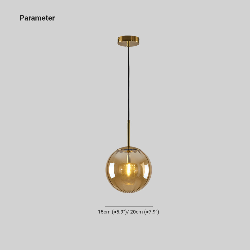 Lexa Suspension Boule Moderne Métal/Verre - Neutralighting