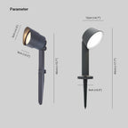 Ray Spot Extérieur Cylindre Moderne, Métal/Acrylique, Noir, Jardin - Neutralighting