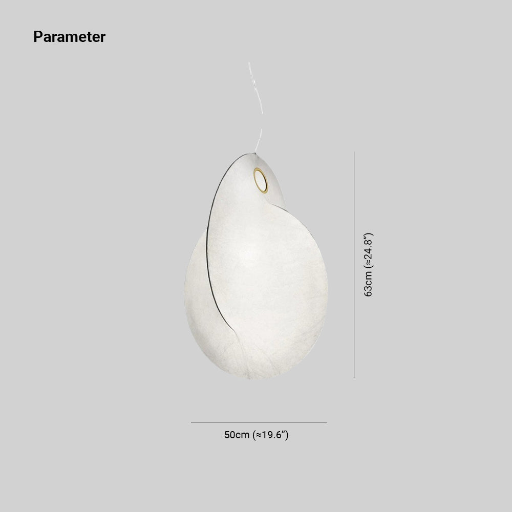 Ritta Suspension Boule Moderne, Métal/Soie, Blanc, Salon/Chambre à Coucher - Neutralighting
