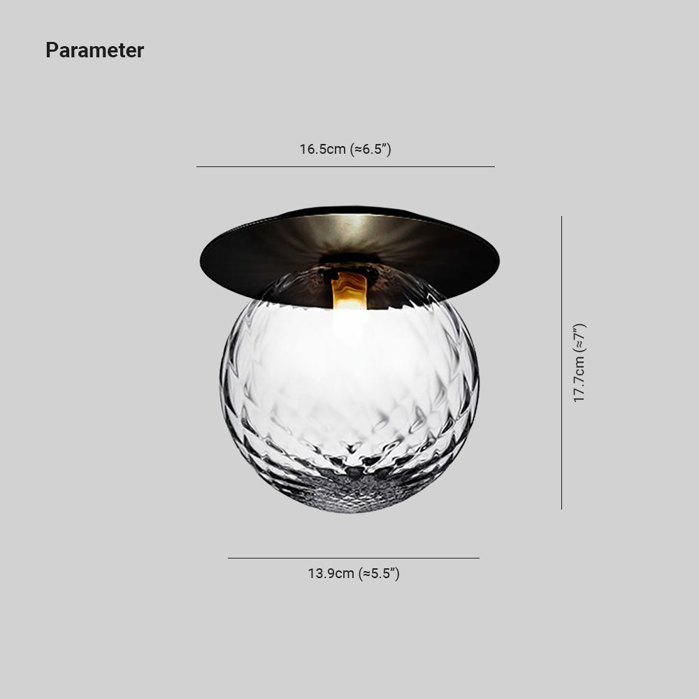 Melo Applique Murale Globe Moderne Design LED Métal Verre Noir/Or Salle de Bain - Neutralighting