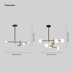 Valentina Design Italien Luminaires Suspensions Globe Moderne Métal/Verre Blanc Laiteux/Clair Chambre/Salon - Neutralighting