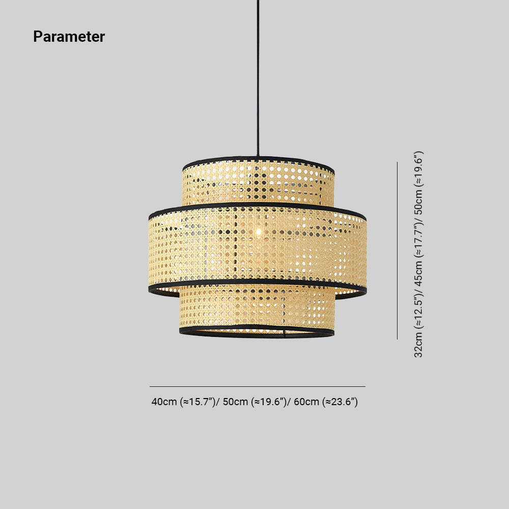 Ritta Suspension Cylindre Moderne, Métal/Acrylique, Bois, Salon - Neutralighting