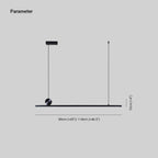 Luvon Design LED Suspensions Linéaire Moderne Métal - Neutralighting