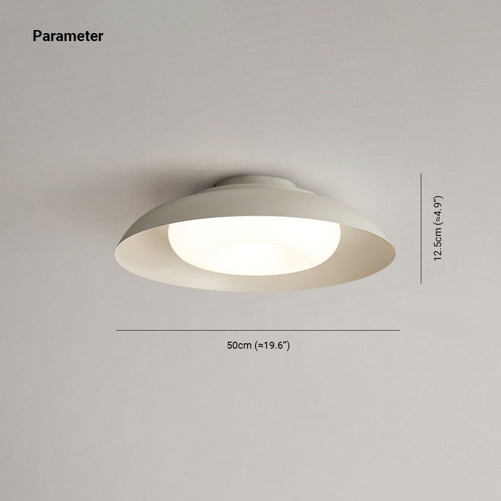 Arisha Plafonnier Chapeau Noridique, Métal/Acrylique, Blanc, Salon - Neutralighting