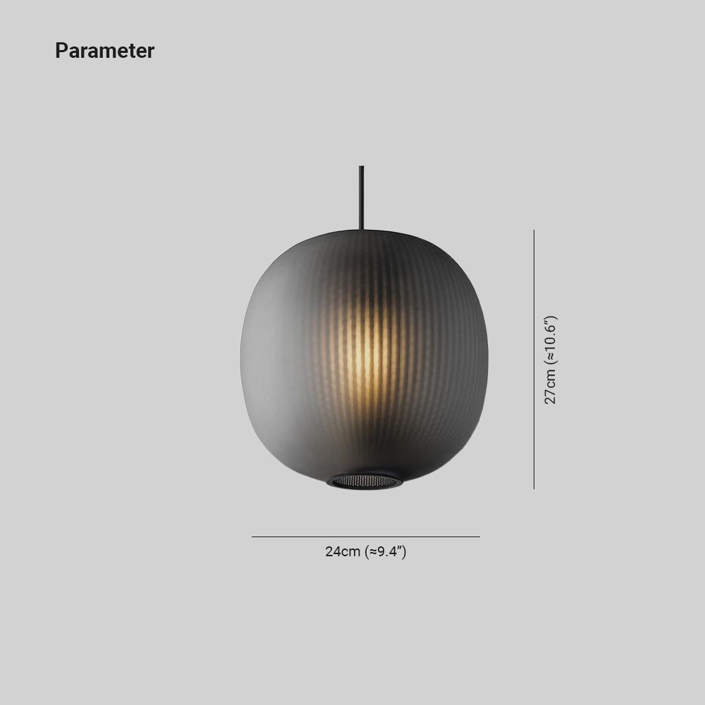 Valentina Design Luminaires Suspensions Globe Moderne Métal/Verre Gris Fumé/Blanc Sablonneux Salon - Neutralighting