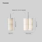 Calen Suspension Cylindre Vintage. Métal/Soie. Blanc/Beige/Noir. Chambre à Coucher/Salon - Neutralighting