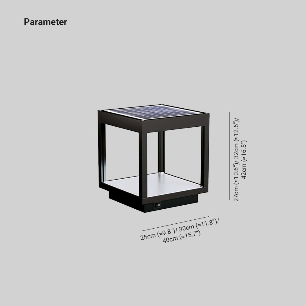 Ferra Lampadaire d’extérieur solaire rechargeable contemporain - Neutralighting
