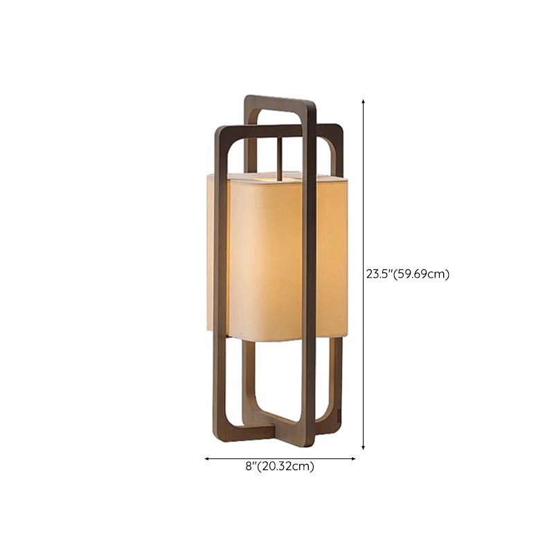 Muto Lampadaire Rectangulaire Moderne, Bois/Tissu, Bois, Salon - Neutralighting