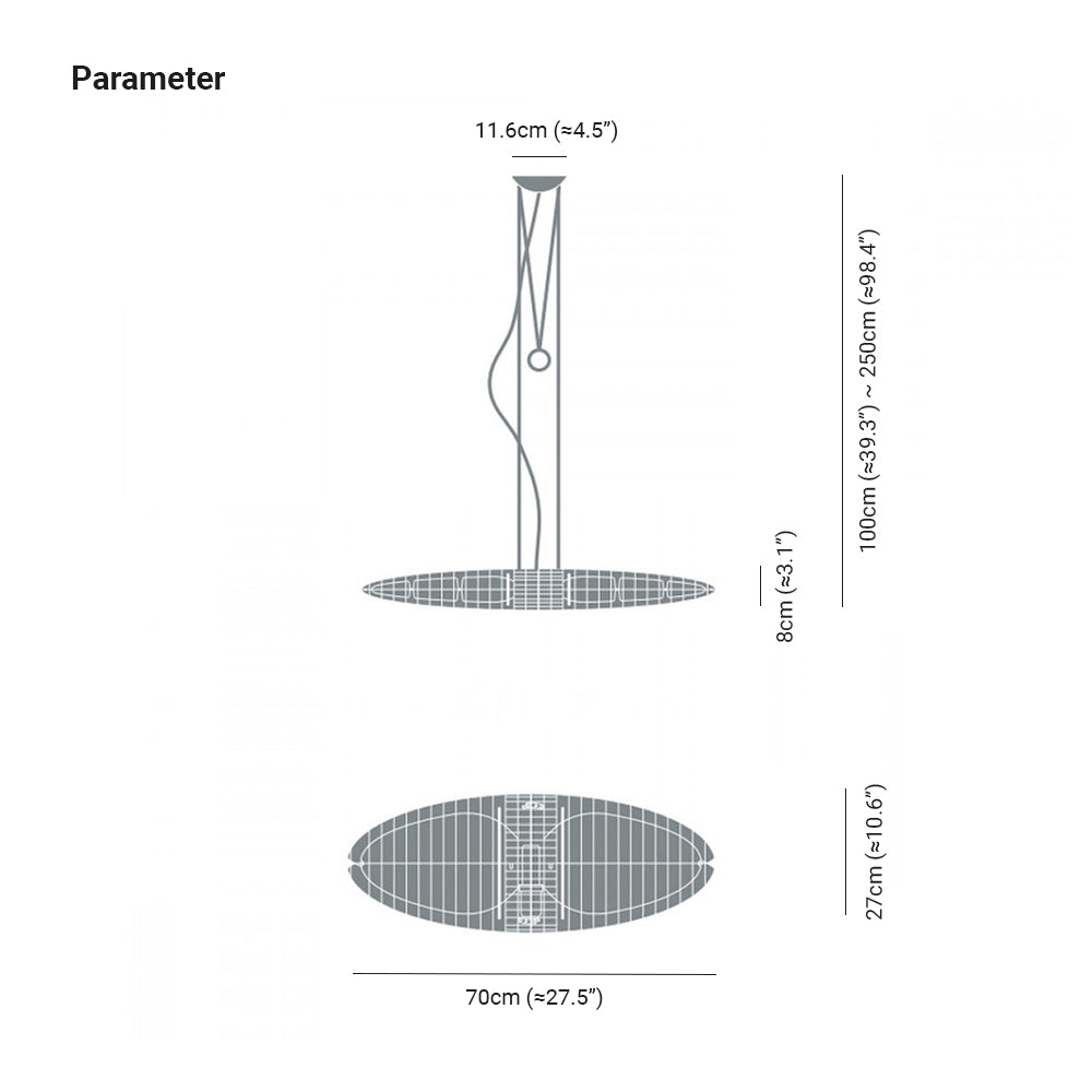 Arisha Suspension Feuille Contemporaine, Acier Inoxydable/Acrylique, Chambre - Neutralighting