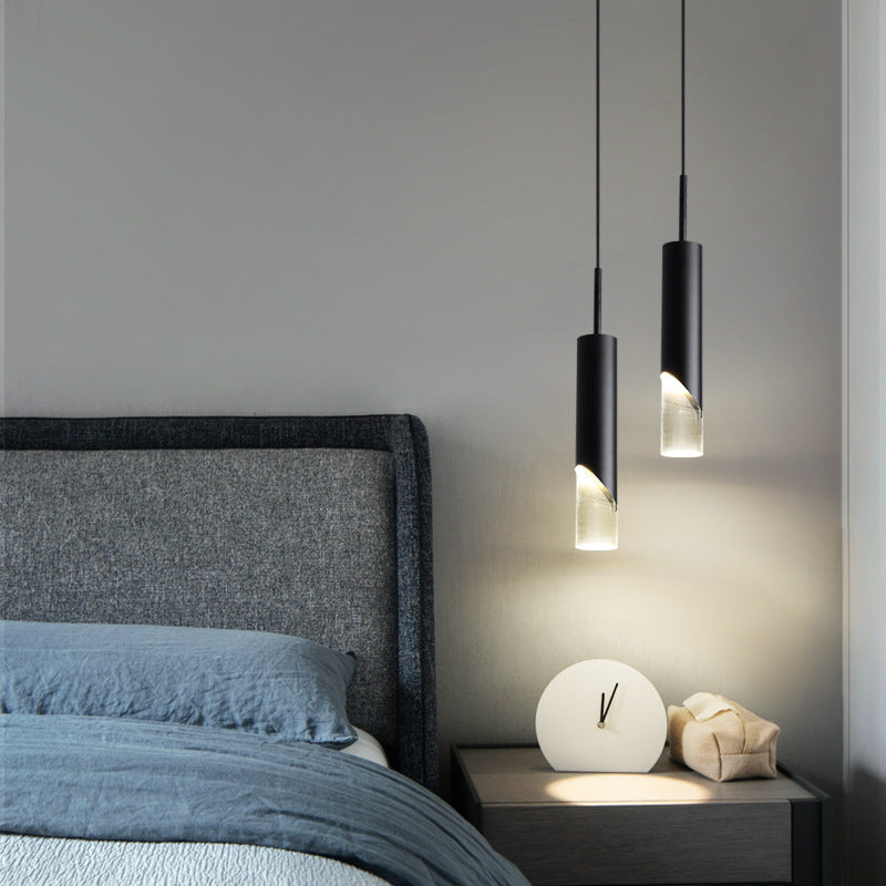Ray Luminaires Suspension LED Simple Acrylique/Métal Or/Noir Salon - Neutralighting