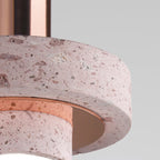 Aelith Suspension Cylindre Moderne Métal/Pierre Salle à Manger - Neutralighting