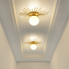 Solara Plafonnier Brillant Étoilé Glam Moderne en Laiton