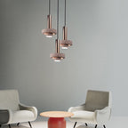 Aelith Suspension Cylindre Moderne Métal/Pierre Salle à Manger - Neutralighting