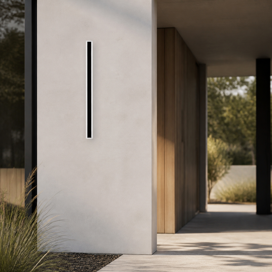 Fiala Moderne LED Applique Murale Extérieure Noir — visuel 1