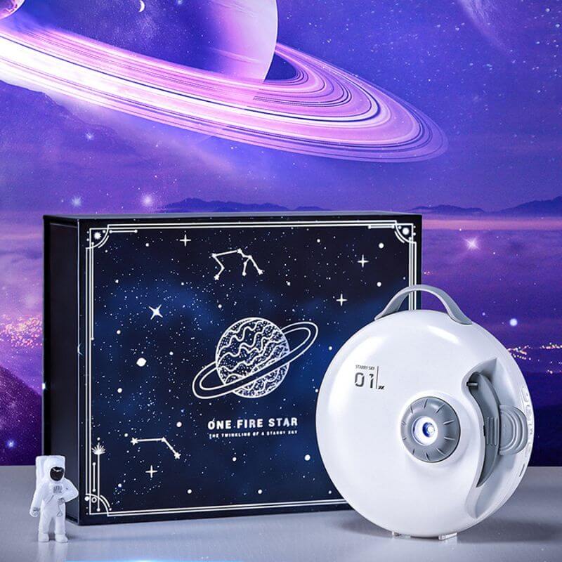 Projecteur Galaxy Infinity Zélian Tempo en Verre - Une Présence de Verre Élégante