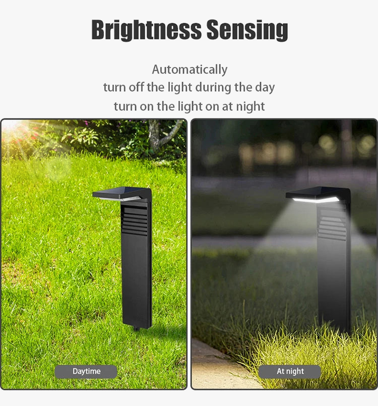 Lampe de jardin décoration extérieure lampe à gazon LED étanche pour cour voie paysage borne éclairage à énergie solaire