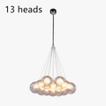 Suspension — Gzmj moderne boule de verre suspension lumières multiples têtes suspension lampe