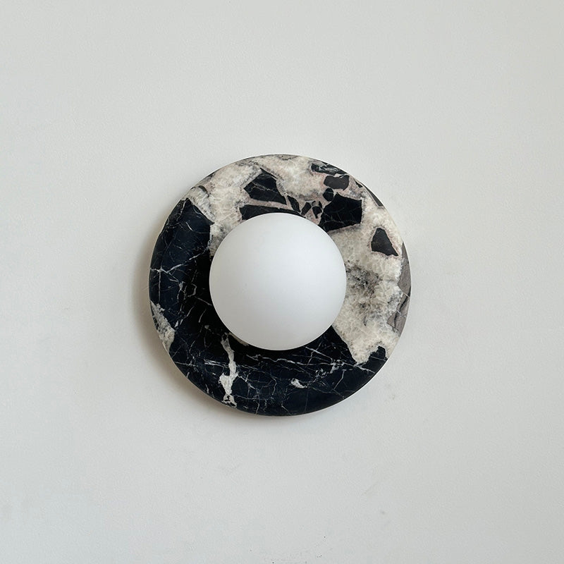 Hako Applique Murale Intérieure en Marbre - Noir Bvlgari-A614