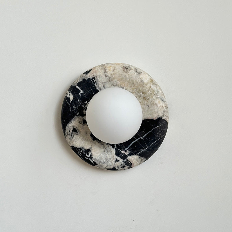 Hako Applique Murale Intérieure en Marbre - Noir Bvlgari-A616