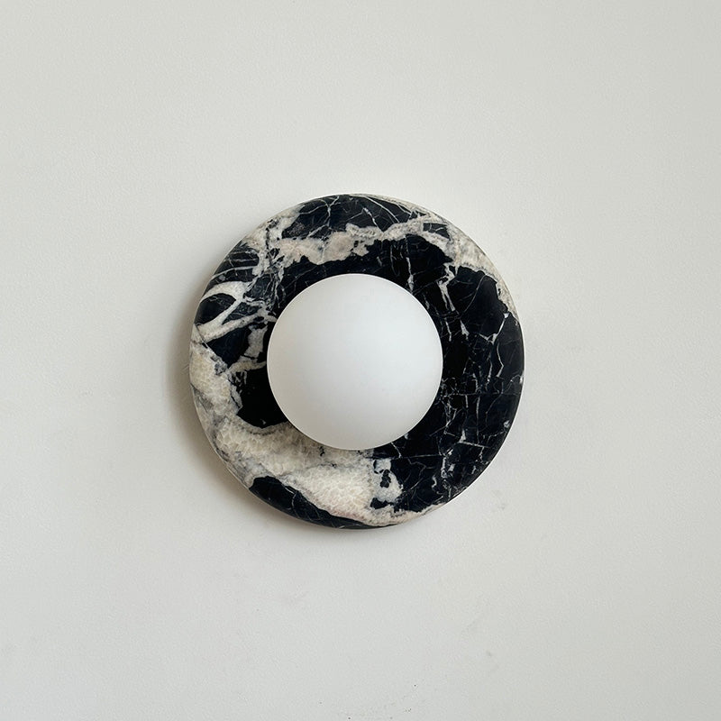 Hako Applique Murale Intérieure en Marbre - Noir Bvlgari-A618