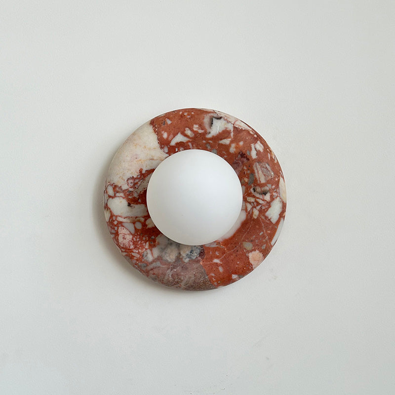 Hako Applique Murale Intérieure en Marbre - Rouge Bvlgari-A629