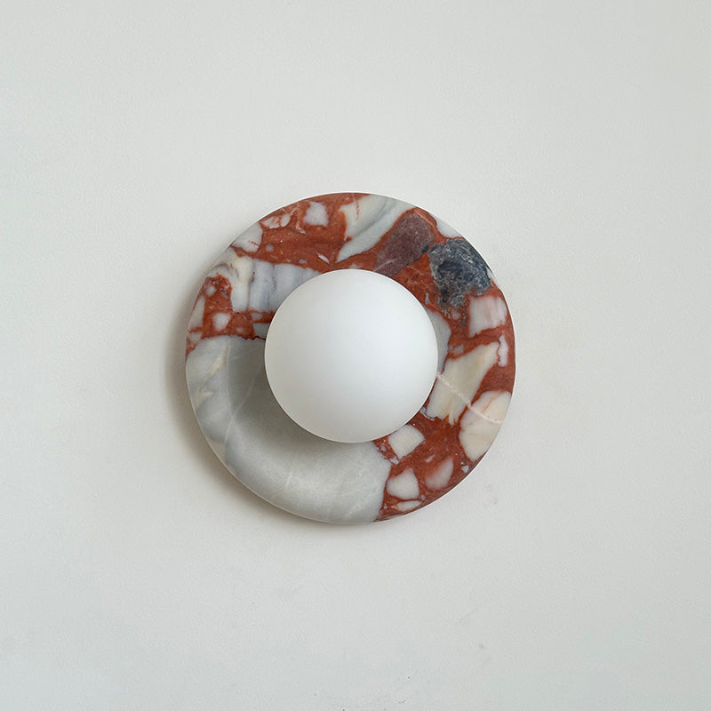 Hako Applique Murale Intérieure en Marbre - Rouge Bvlgari-A631