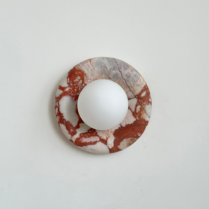 Hako Applique Murale Intérieure en Marbre - Rouge Bvlgari-A632