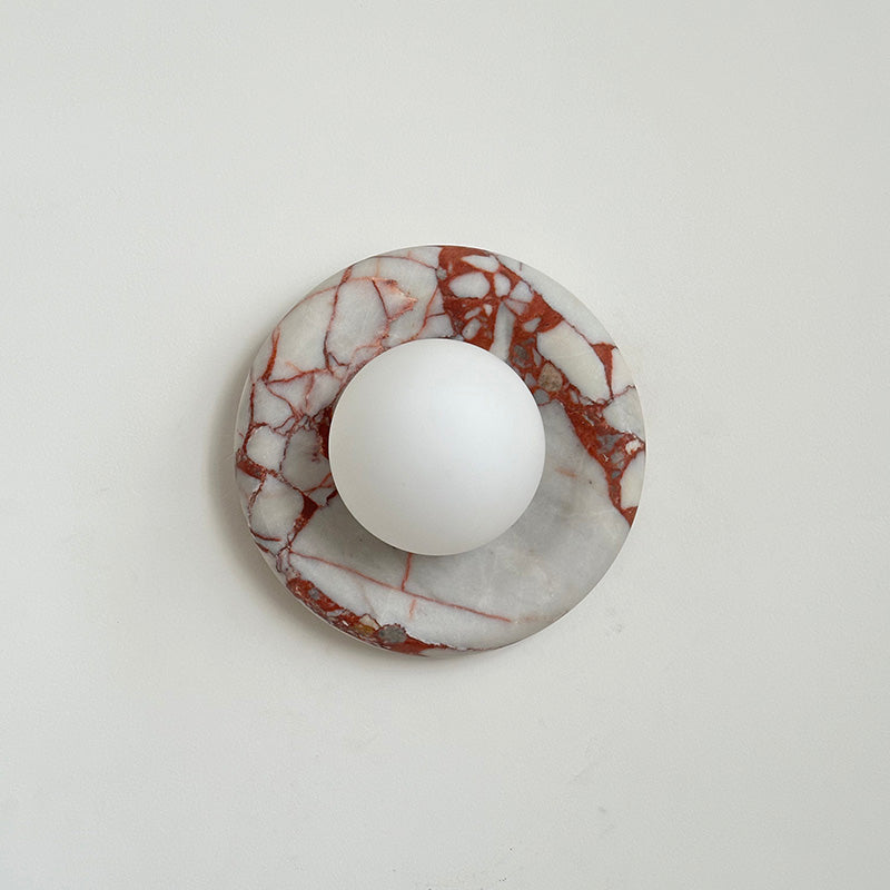 Hako Applique Murale Intérieure en Marbre - Rouge Bvlgari-A635