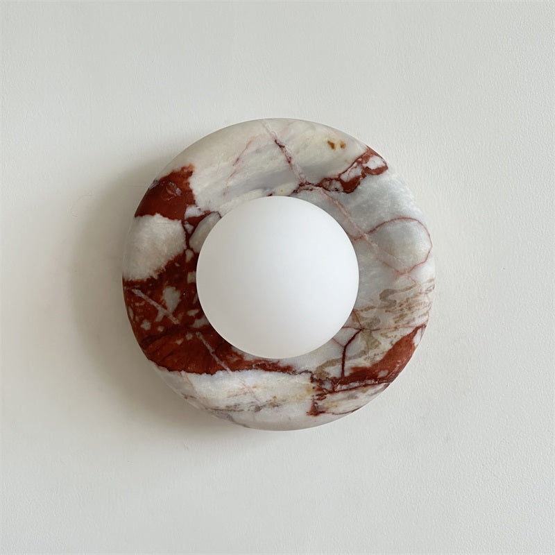 Hako Applique Murale Intérieure en Marbre - Rouge Bvlgari-A744