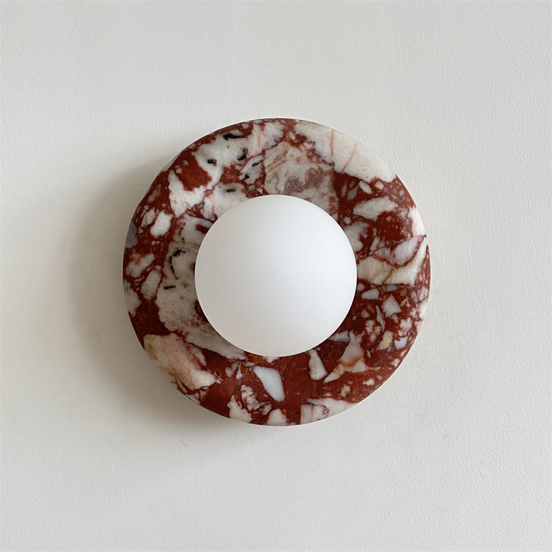 Hako Applique Murale Intérieure en Marbre - Rouge Bvlgari-A752