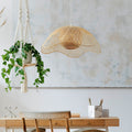 Ritta Tissu Osier Suspension Bambou Chambre à Manger Salle à Manger - Neutralighting