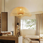 Ritta Tissu Osier Suspension Bambou Chambre à Manger Salle à Manger - Neutralighting