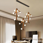 Epoch Nordique LED Lustre Bois Salon/Salle À Manger/Chambre À Coucher - Neutralighting