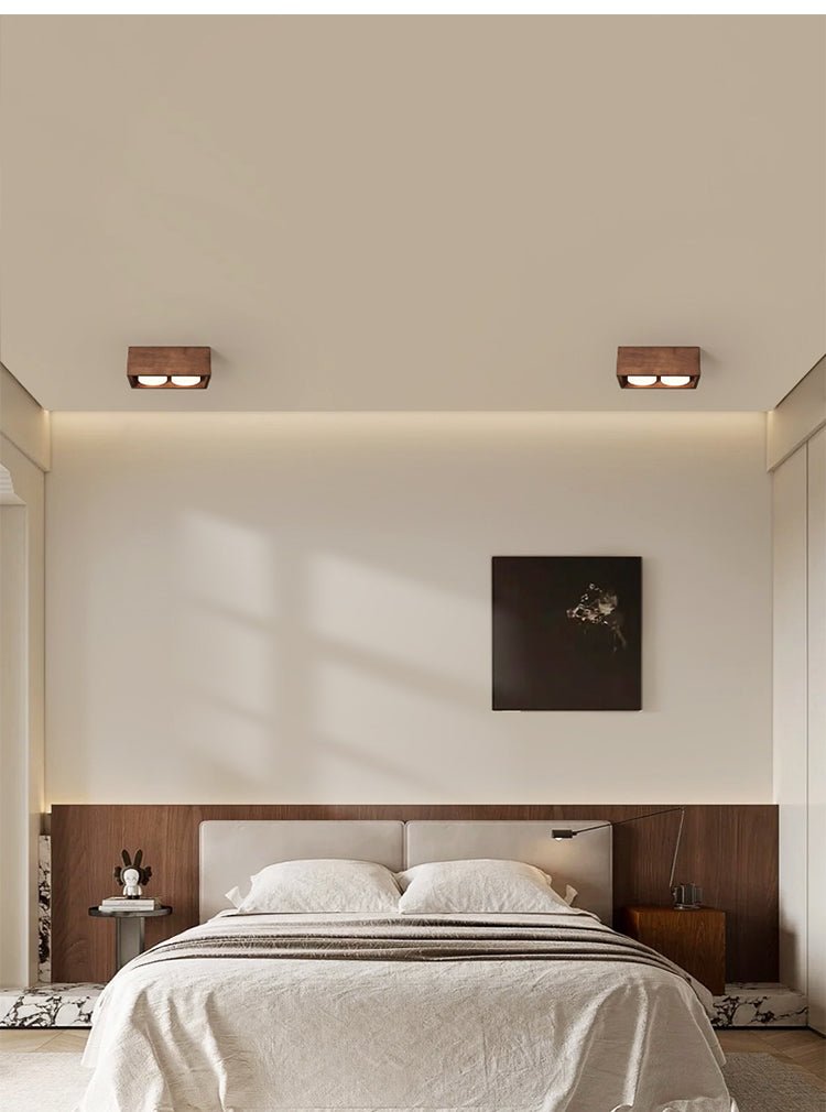 Eliza Minimaliste Bois Plafonnier Lumière - Neutralighting