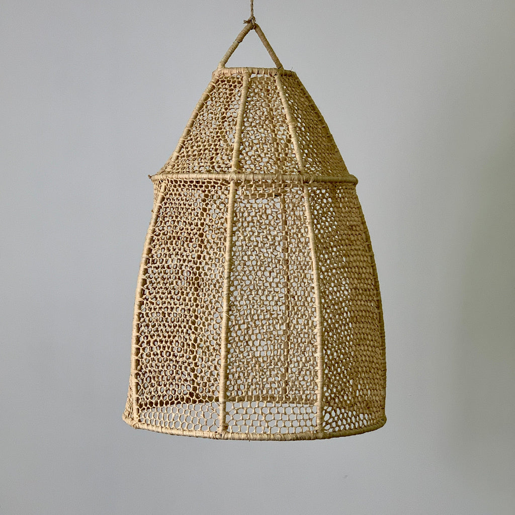 Suspension en dentelle de raphia - Droite