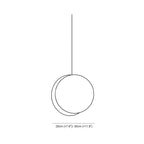 Valentina Ronde LED Suspension Blanc Rose Métal Blanc Salon Chambre - Neutralighting