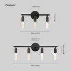 Silva Applique Murale Simple, Métal/Verre, Noir, Salle de Bain - Neutralighting