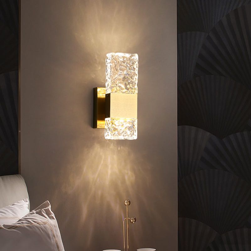 Arisha Modern Rectangular Metal Wall Lamp, Gold - Neutralighting