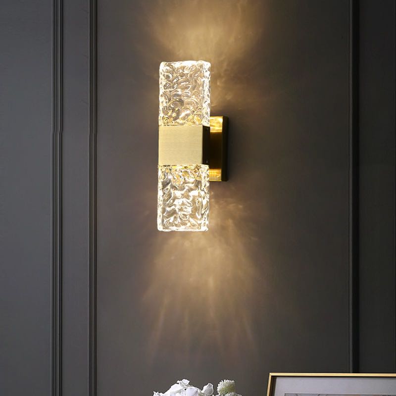 Arisha Modern Rectangular Metal Wall Lamp, Gold - Neutralighting