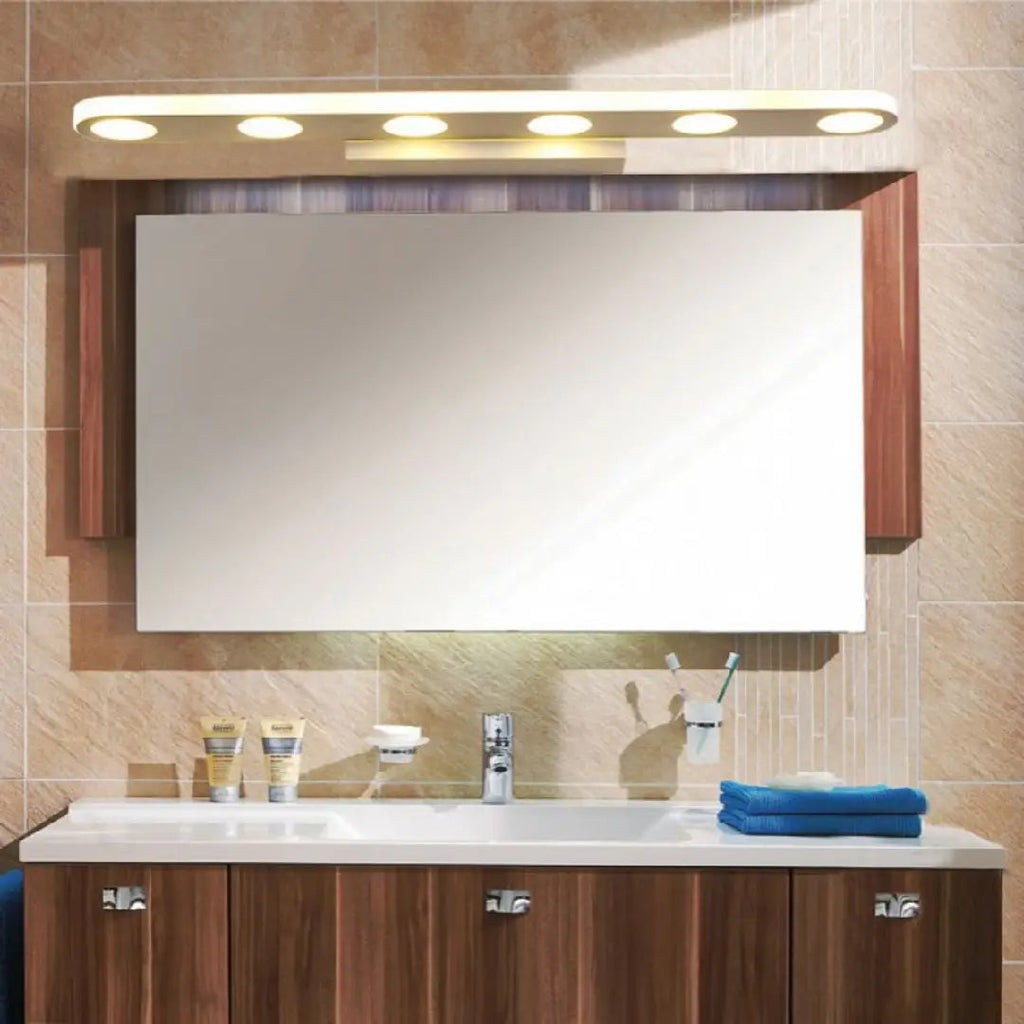 Arisha Applique Murale Ronde Scandivane, Métal/Acrylique, Blanc, Salle de Bain - Neutralighting