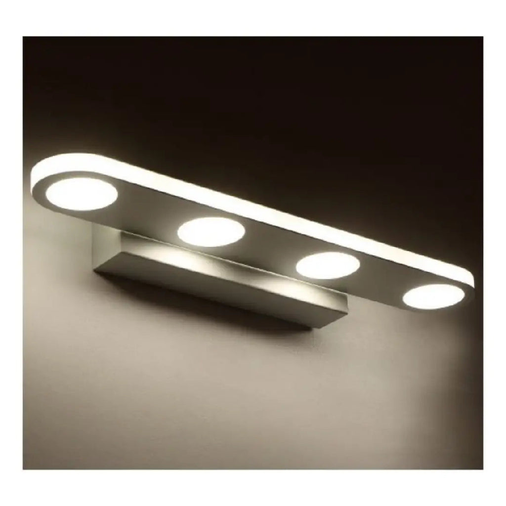 Arisha Applique Murale Ronde Scandivane, Métal/Acrylique, Blanc, Salle de Bain - Neutralighting