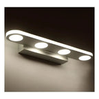 Arisha Applique Murale Ronde Scandivane, Métal/Acrylique, Blanc, Salle de Bain - Neutralighting