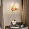 Kristy Applique Murale Cylindrique Luxe, Cristal/Métal, Or/Chromé, Salon - Neutralighting