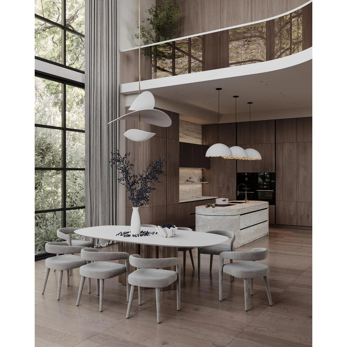 Unorara Lampe Suspendue en Métal Flottante Nordic Premium